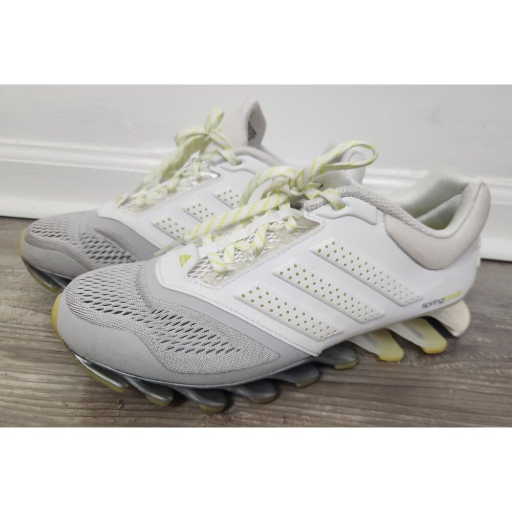 Adidas Women's Sz. 8 Springblade Drive 2 Lime Green/Grey/White Running Shoes